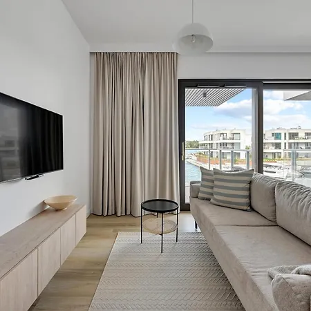 アパート Sol Marina - Pool, Spa, Wellness, Riverview & Parking By Downtown Wislinka