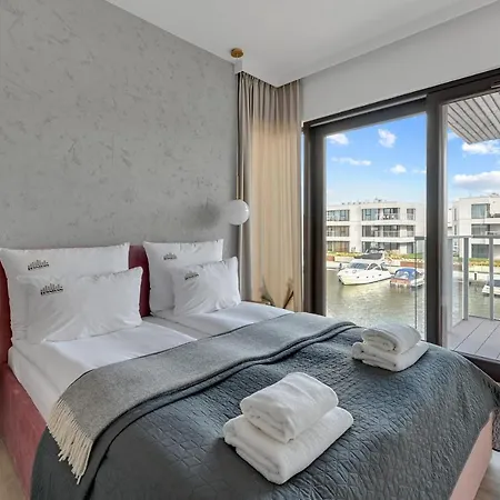 דירה Sol Marina - Pool, Spa, Wellness, Riverview & Parking By Downtown Wislinka